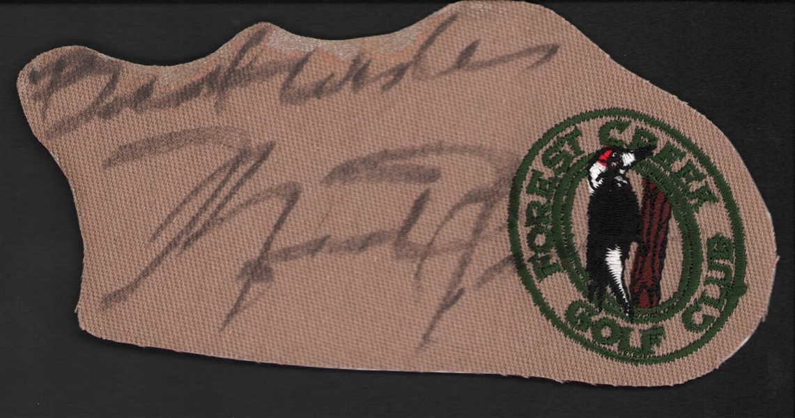 Michael Jordan Signed Fabric Segment (Beckett/BAS LOA)