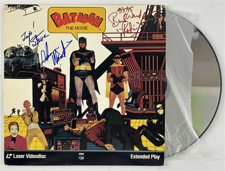 Adam West & Burt Ward Signed "Batman The Movie" LaserDisc (Beckett/BAS)