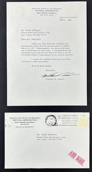 Apollo 8: Bill Anders Signed Letter on NASC Letterhead (Third Party Guaranteed)