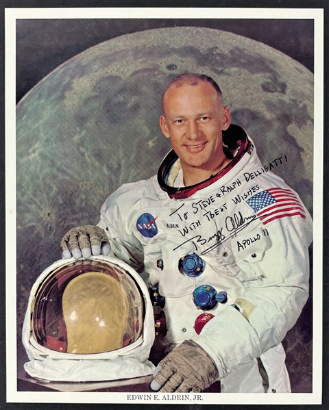 Buzz Aldrin Signed & Inscribed 8" x 10" Official NASA Lithograph Photo (Third Party Guaranteed)
