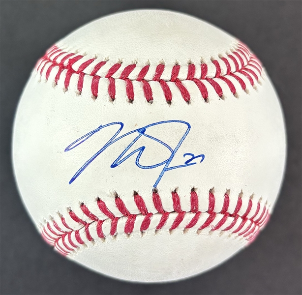 Mike Trout Single Signed OML Baseball (PSA/DNA)