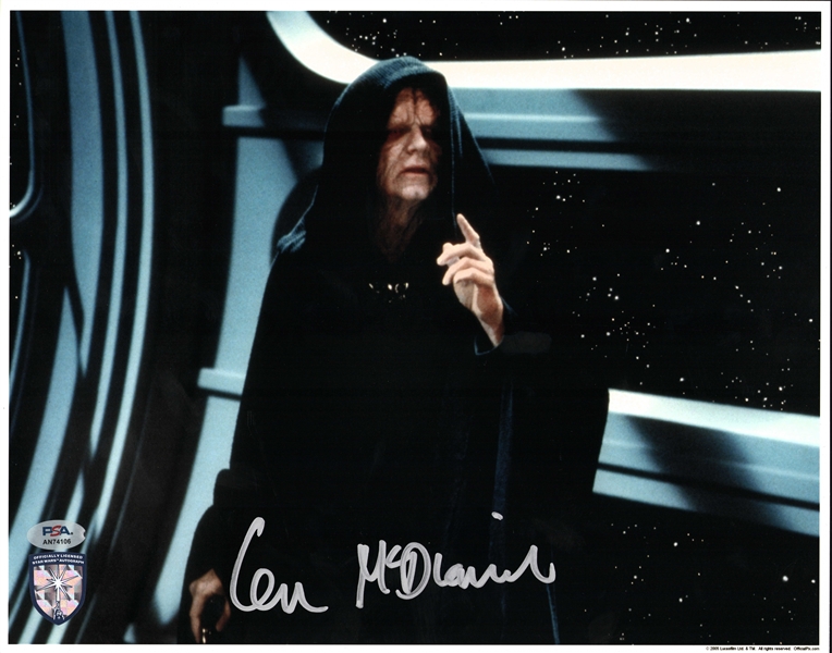 Star Wars: Ian McDiarmid Signed 11" x 14" Photo (PSA/DNA)(Official Pix Shield)