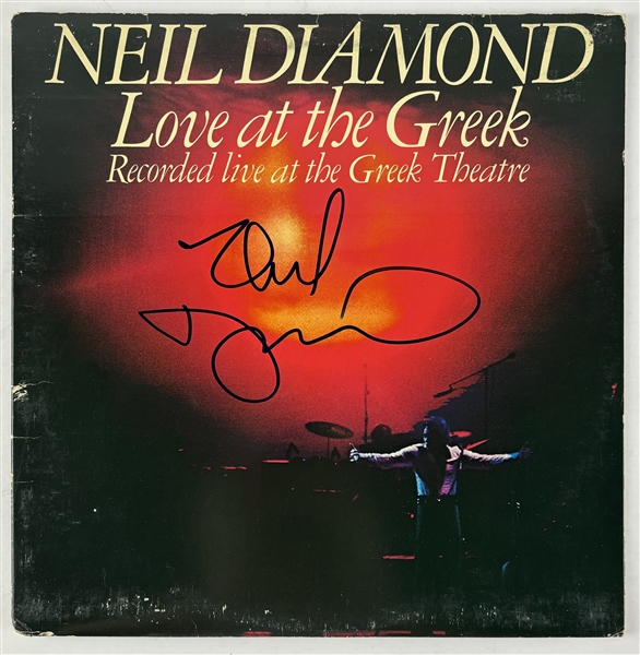 Neil Diamond Signed "Love at the Greek" Album Cover (Third Party Guaranteed)