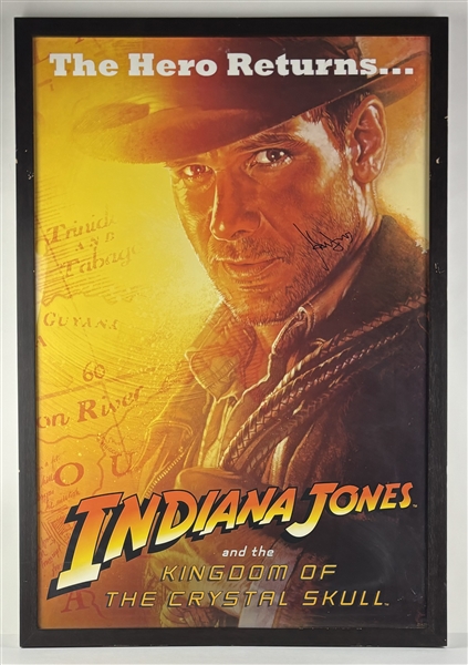 Indiana Jones: Harrison Ford Signed & Framed Full Size "Kingdom of the Crystal Skull" Poster (Beckett/BAS LOA)