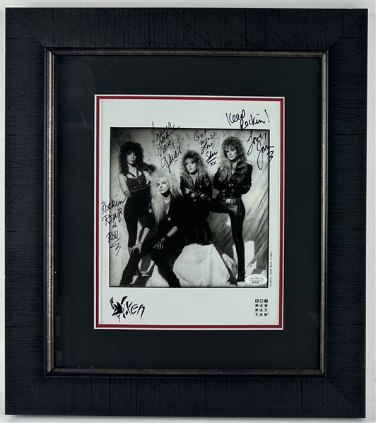 Vixen Group Signed 8" x 10" Promo Photo in Custom Framed Display (JSA)