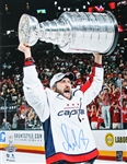 Alexander Ovechkin Signed 16 x 20 Photo with Stanley Cup (Fanatics)