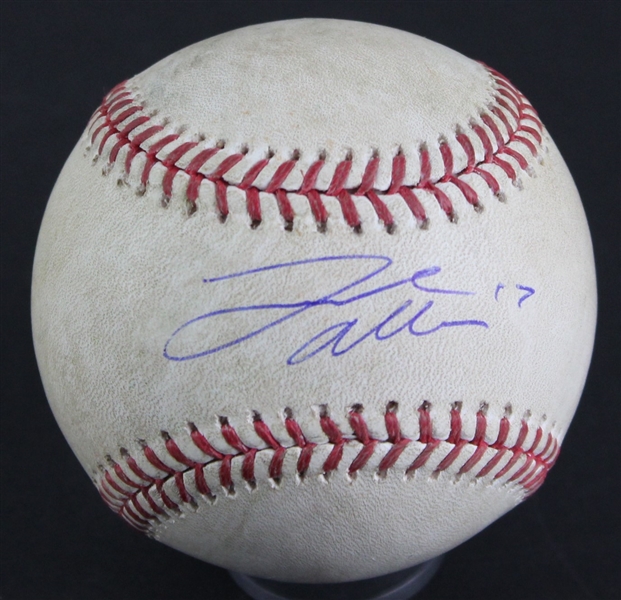 Josh Allen Game Used & Signed OML Baseball :: Used 9-14-2018 (PSA/DNA & MLB Authentication)