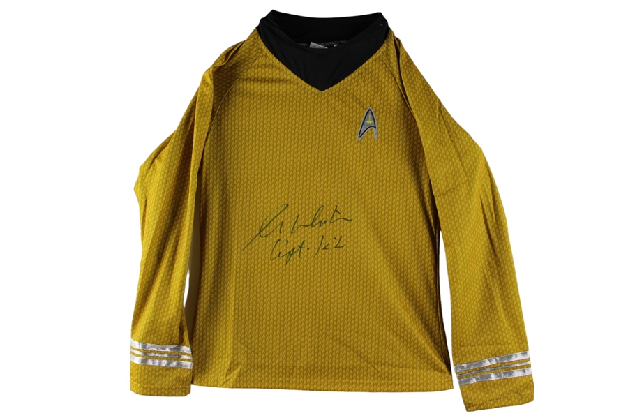 Star Trek: William Shatner Signed Captain Kirk Uniform Shirt (JSA COA & Signing Photo)