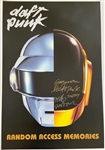 RARE Daft Punk Thomas Bangalter Guy-Manual Homem-Christo Signed 24" x 36" Promotional Poster (JSA LOA)