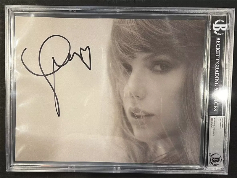 Taylor Swift Signed 8.5" x 11" Tortured Poets Photograph (Beckett/BAS Encapsulated)