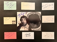 Jaws: Impressive Cast Set of 9 Autographs w/ Spielberg, Scheider, & More! (SWAU LOA)(K9 Graphs)