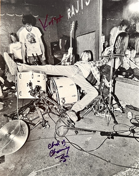 Nirvana: Krist and Chad Channings Signed 11" x 14" Photo (Third Party Guaranteed)