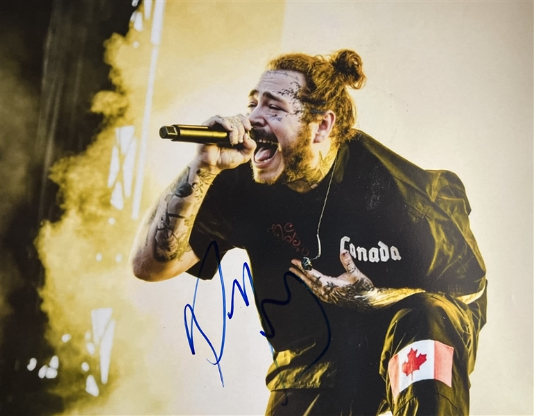Post Malone In-Person Signed 11" x 14" Color Photo (Third Party Guaranteed)