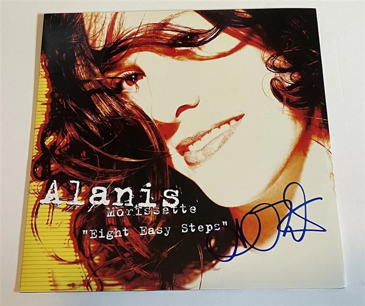 Alanis Morissette Signed "Eight Easy Steps" Record Album Cover (Beckett/BAS)