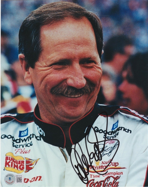 Dale Earnhardt Sr. Impressive Signed 8" x 10" Color Photo (Beckett/BAS LOA)