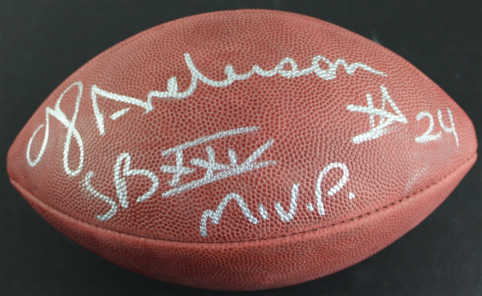 NY Giants: Ottis Anderson Signed & MVP Inscribed Wilson NFL Super Bowl XXV Football (Beckett/BAS)