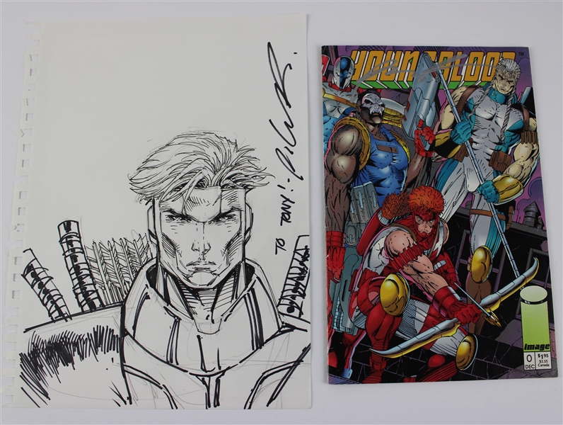 Rob Liefeld Lot w/ Signed Youngblood Comic & Sketch (Third Party Guaranteed)