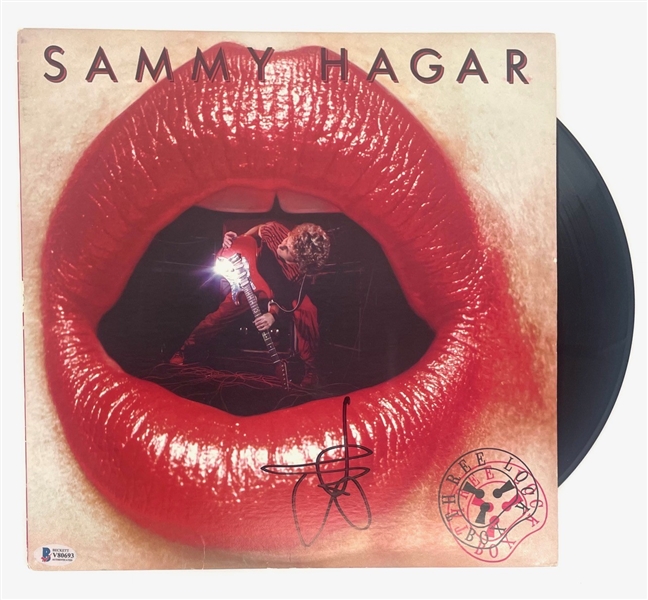 Sammy Hagar Signed "Three Lock Box" Album (Beckett/BAS)