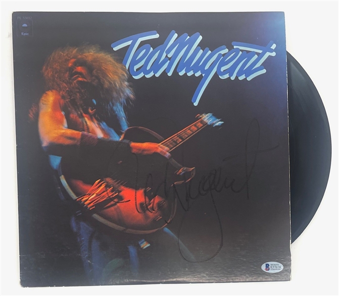 Ted Nugent Signed Self Titled Album (Beckett/BAS)