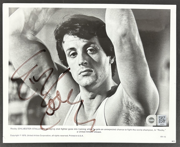 Rocky: Sylvester Stallone Signed 8" x 10" Promotional Photograph (SWAU Holo)