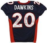 Brian Dawkins 2010 Game Used & Signed Denver Broncos Jersey (Beckett/BAS & Dawkins LOAs)