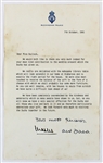 Princess Diana & Prince Charles Dual Signed 1981 Letter on Buckingham Palace Letterhead (Beckett/BAS LOA)