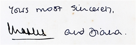 Princess Diana & Prince Charles Dual Signed 1981 Letter on Buckingham Palace Letterhead (Beckett/BAS LOA)