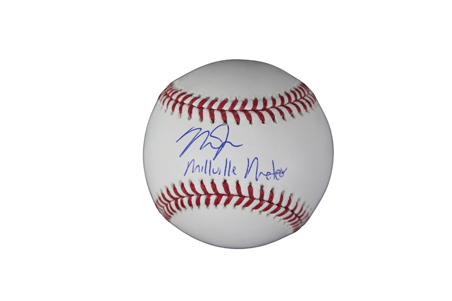Mike Trout Signed OML Baseball w/ Inscription (MLB)