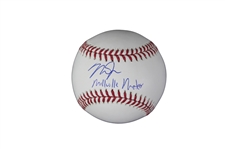 Mike Trout Signed OML Baseball w/ Inscription (MLB)