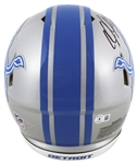 Calvin Johnson Signed Detroit Lions Speed PROLINE Game Model Helmet (Beckett/BAS Witnessed)