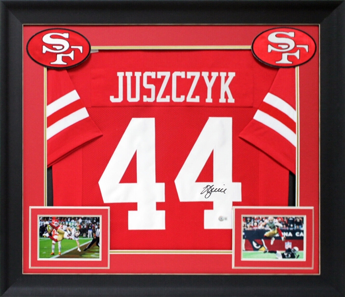 Kyle Juszczyk Signed 49ers Jersey in Custom Framed Display (Beckett/BAS Witnessed)