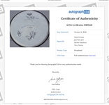 Bon Jovi 2001 Tour-Used & Group Signed Drum Head and Sticks Display (ACOA Authentication)
