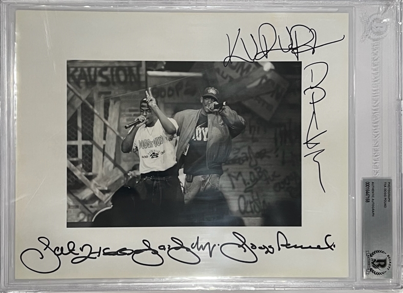 The Dogg Pound: Kurupt & Daz Dillinger Signed 8" x 10" Photo (Beckett/BAS Encapsulated)