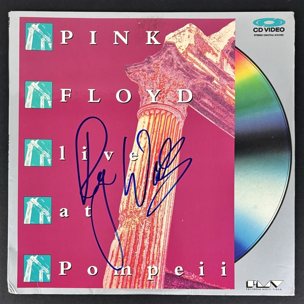 Pink Floyd: Roger Waters Signed "Live at Pompeii" Laserdisc Cover (Beckett/BAS)