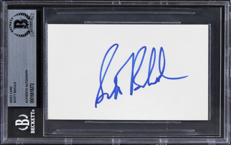 Star Trek: Scott Bakula Signed 3" x 5" Index Card (Beckett/BAS Encapsulated)