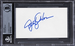 Friends: Jennifer Aniston Signed 3 x 5 Index Card (Beckett/BAS Encapsulated)