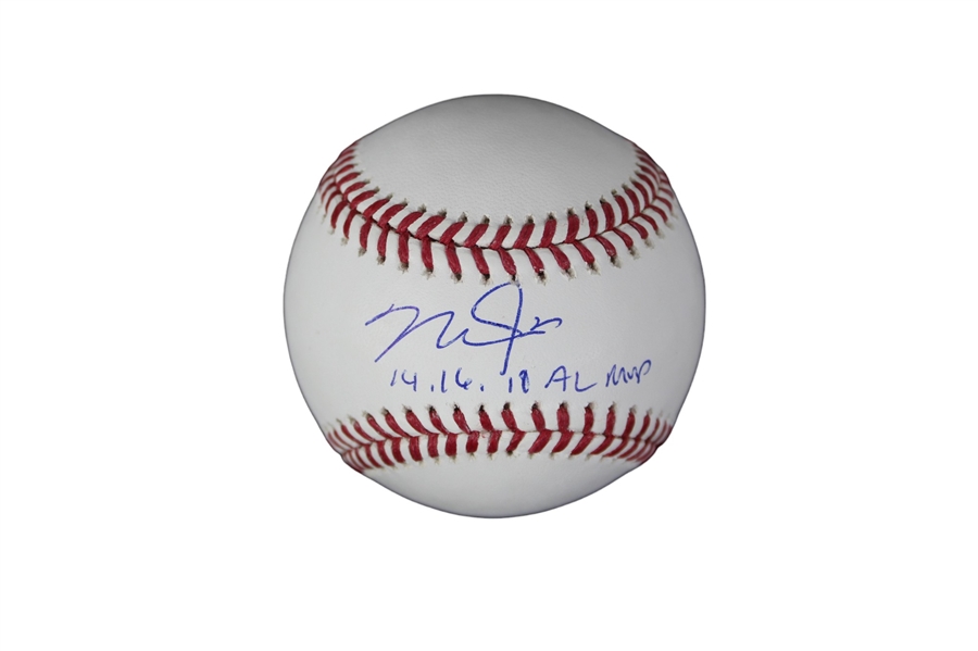 Mike Trout Signed OML Baseball w/ Inscription (MLB)