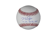 Mike Trout Signed OML Baseball w/ Inscription (MLB)