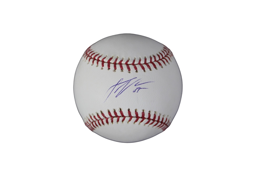 Mike Trout Signed OML Baseball w/ Inscription (JSA)