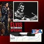 Elvis Presley Signed Vintage 8" x 10" RCA Records Promo Photo for 68 Comeback Special - The Only Known Authentic Example in Existence! (PSA/DNA LOA)