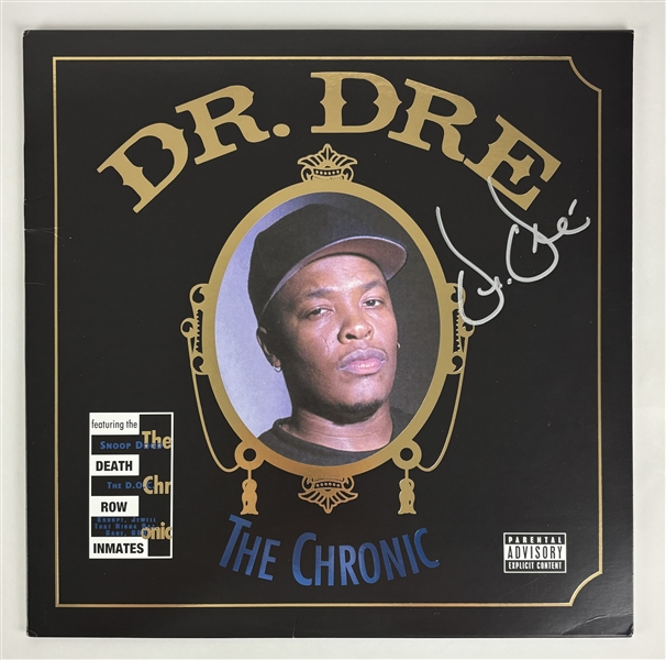 Dr. Dre Rare In-Person Signed "The Chronic" Special Limited Edition Black Cover (JSA LOA)