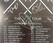 OAR: Group Signed 2016 The XX Tour  20th Anniversary Poster (JSA) 