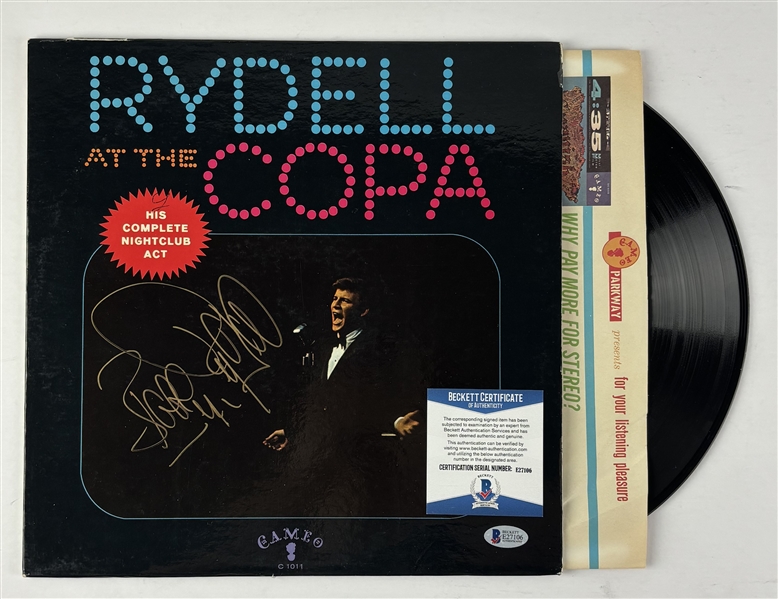Bobby Rydell Signed "At The Copa" Album (Beckett/BAS)