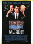 Wall Street: Douglas, Sheen & Hannah In-Person Cast-Signed 27” x 40” Movie Poster (3 Sigs) (JSA Authentication)(Ulrich Collection)