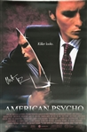 American Psycho: Christian Bale Signed Full-Sized 27” x 40” Movie Poster (JSA LOA)(Ulrich Collection)