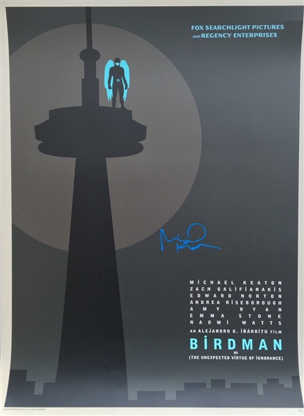 Michael Keaton Signed Ltd. Ed. "Birdman" Poster (JSA)(Ulrich Collection)