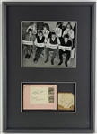 The Beatles: Full Set of Autographs w/ Original Publicity Still in Framed Display (BAS LOA)(Letter of Provenance)(UA Corp Press LOA)