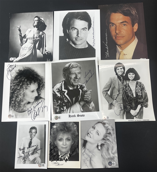 Vintage Hollywood Entertainment Lot of 9 w/ Donny Osmond, Carole King, & More! (Beckett/BAS)
