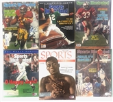 Lot of 6: Sports Illustrated Magazines: Sigs Include Worthy, Patterson, Carter, Craig, Allen, and Cunningham (Beckett/BAS)