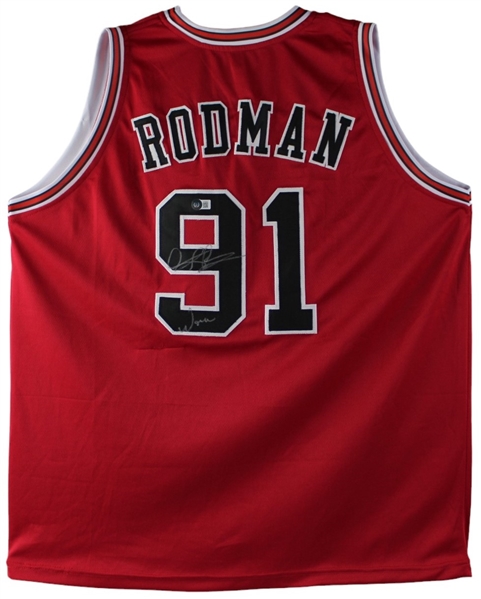 Dennis Rodman Signed Chicago Bulls Jersey (Beckett/BAS)